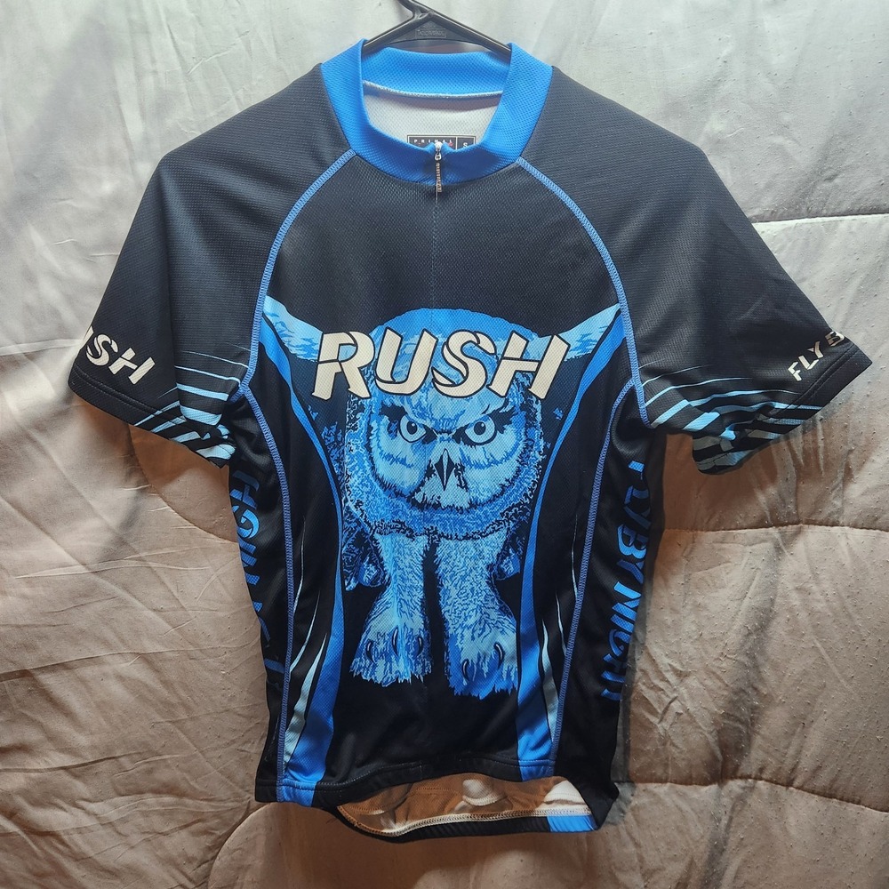 Rush Cycling Jersey Fly by Night Bike Riding Jersey Men's Small Primal 2009